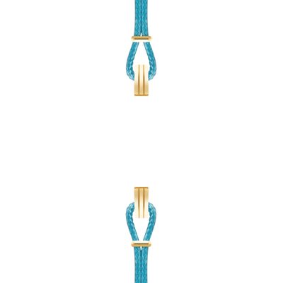 Cinturino in cotone per clip custodia SILA O colore blu turchese