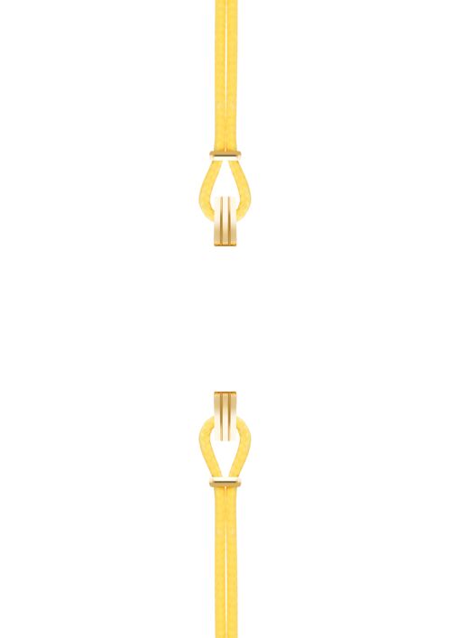 Bracelet coton pour boitier SILA clip OR colori jaune d'or