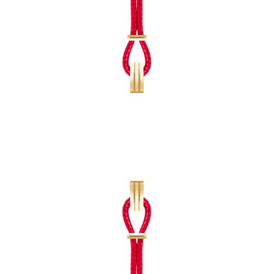 Cotton strap for SILA clip OR case color red passion