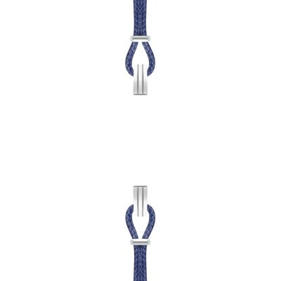 Cotton strap for SILA case STEEL clip color midnight blue