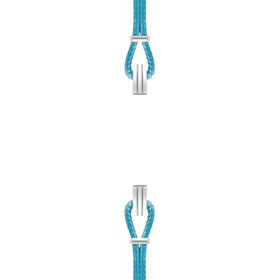 Cotton strap for SILA STEEL clip case turquoise blue color