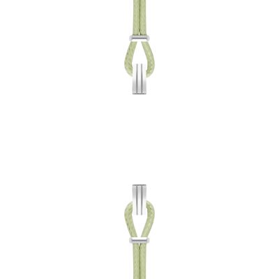 Cotton strap for SILA case STEEL clip color almond green