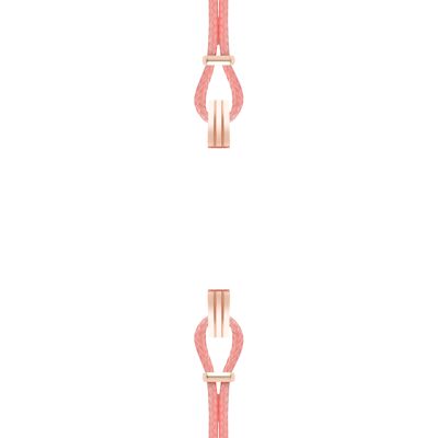 Cinturino in cotone per clip custodia SILA colore rosa cipria ORO ROSA