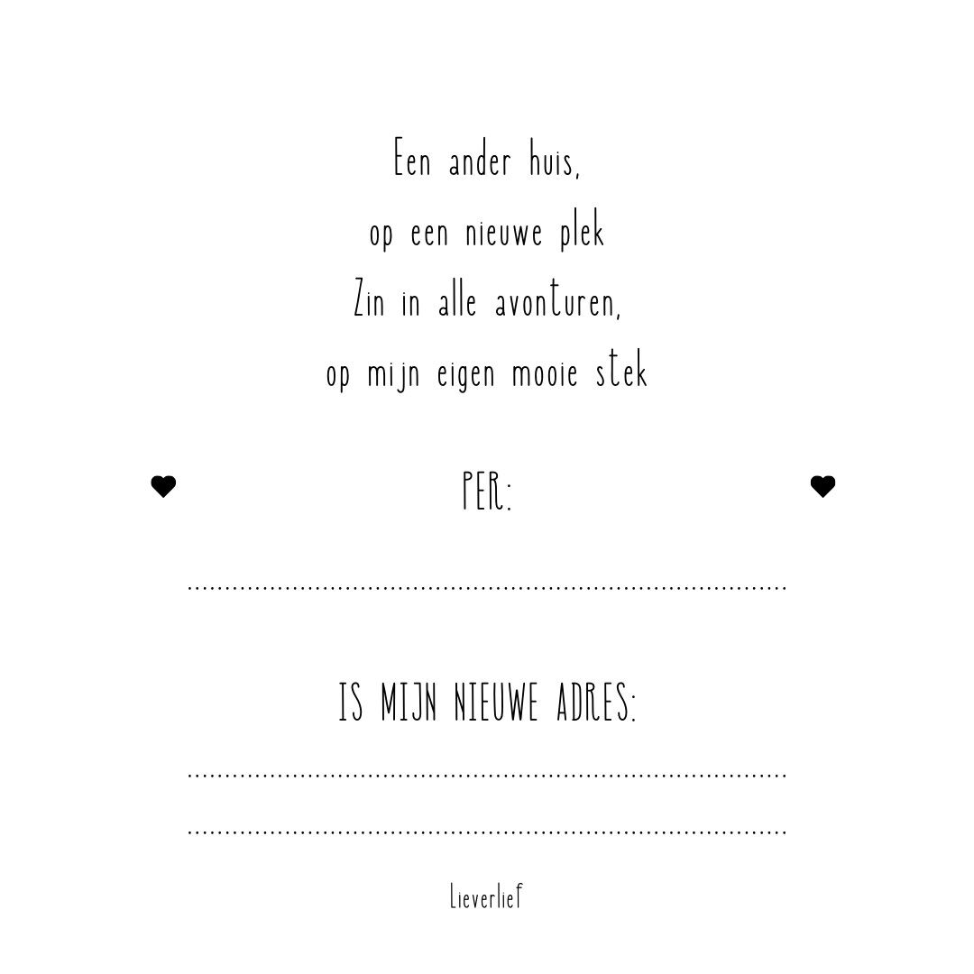 Verhuiskaartjesset - meine Variante