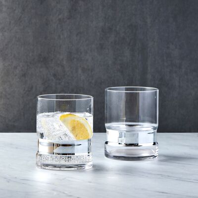 Set of 2 SoHo DOF Tumblers Silver