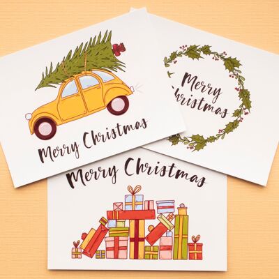 Christmas Cards - Set of 3