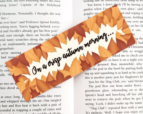Orange Autumn / Fall Bookmark