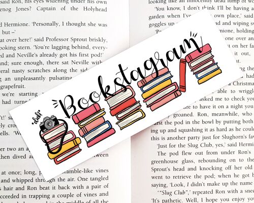 Bookstagram Stack of Books Bookmark