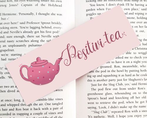 Pink Positivity / Positivi-tea Bookmark