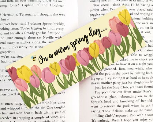 Yellow Spring Floral Bookmark
