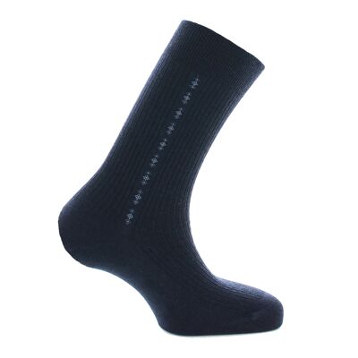 La Mérinos - Wollhalbsocken ohne Gummizug - Navy