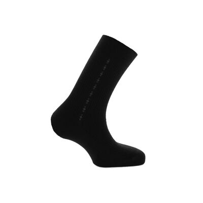 La Mérinos - wool half-socks without elastic - Black