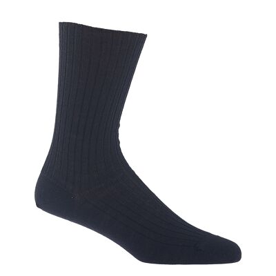 LA RESISTANTE - wool half-socks without elastic - Black