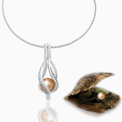 Helix Pearl Cage Pendant