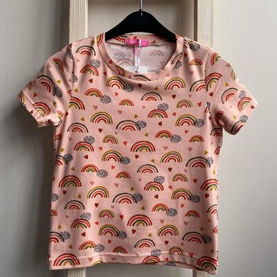 rosa Regenbogen-T-Shirt