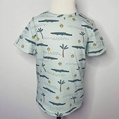 t-shirt coccodrillo menta