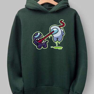 VENOM-INATOR - Hoodie (Among Us Fan-Art) -  - Green