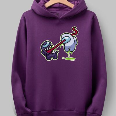 VENOM-INATOR - Hoodie (Among Us Fan-Art) -  - Purple