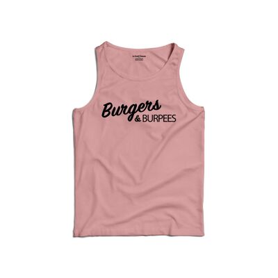 CAMISETA DE TIRANTES - HAMBURGUESAS Y BURPEES - Púrpura pálido