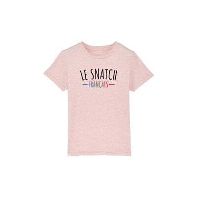 T-SHIRT KIDS - LE SNATCH FRANÇAIS - Rose Chiné