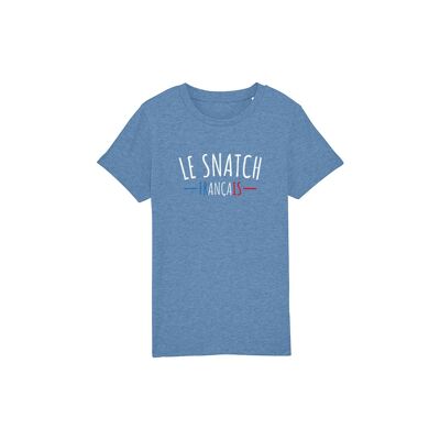 T-SHIRT BAMBINO - THE FRENCH SNATCH - Oil Blue