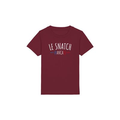 KIDS T-SHIRT - THE FRENCH SNATCH - Burgundy