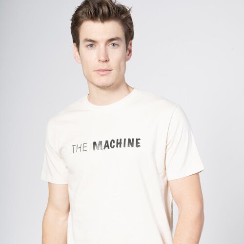 T-SHIRT HOMME - THE MACHINE - Natural Raw
