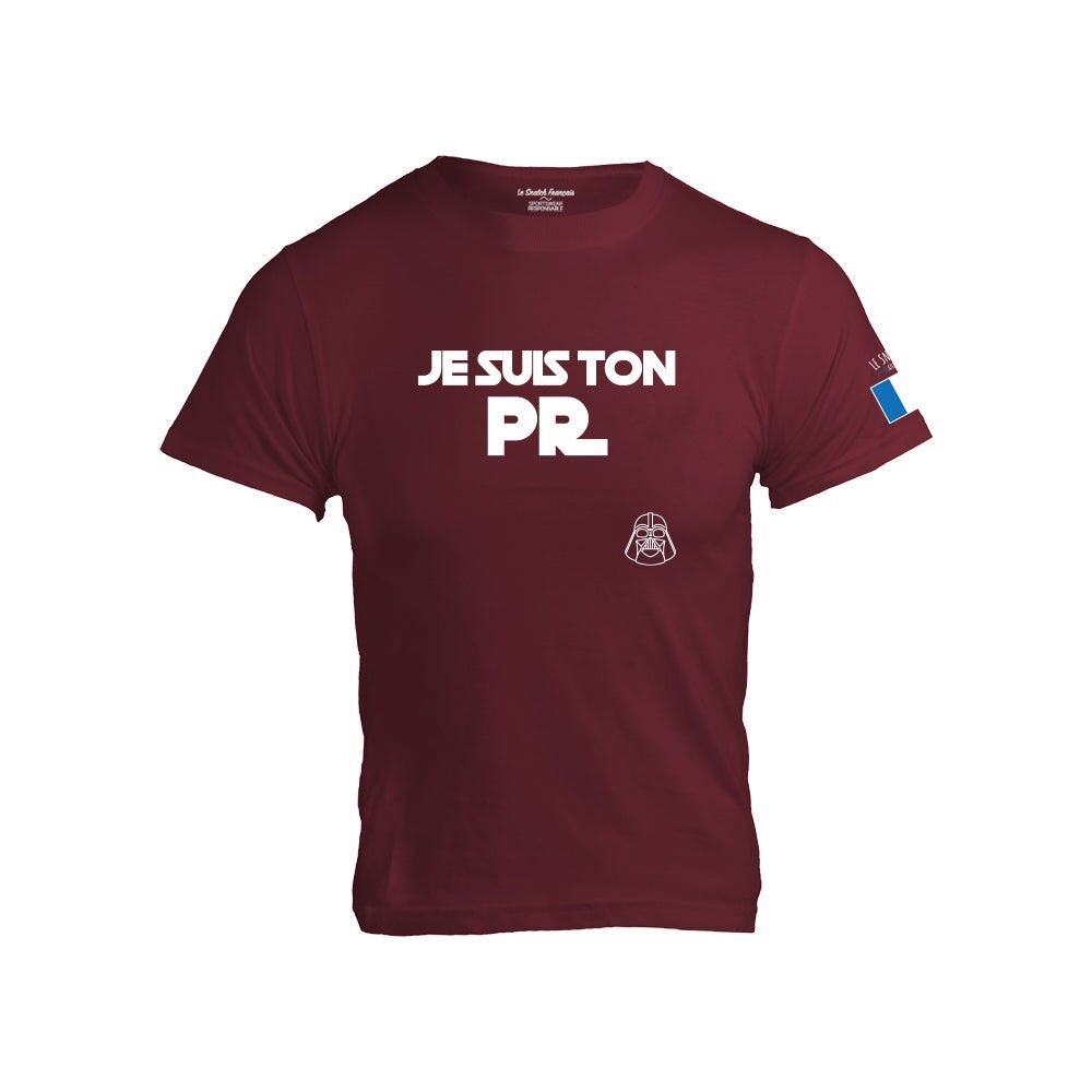 HERREN T-SHIRT - I AM YOUR PR - Burgund