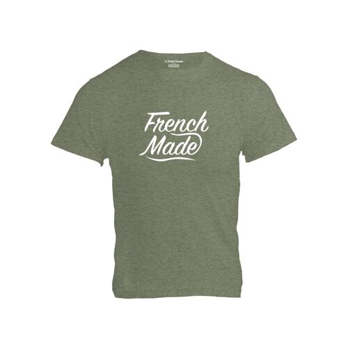 T-SHIRT HOMME - FRENCH'MADE - Khaki Chiné