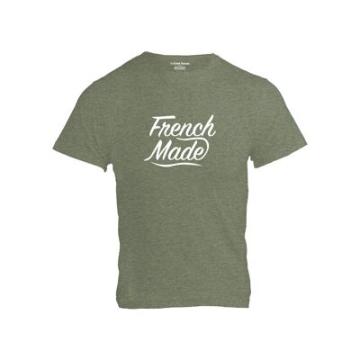 HERREN T-SHIRT - FRENCH'MADE - Meliert Khaki