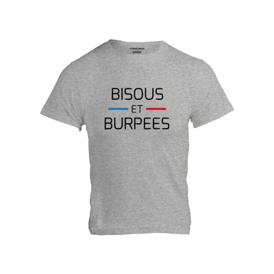MEN'S T-SHIRT - KISSES AND BURPEES - Heather Gray