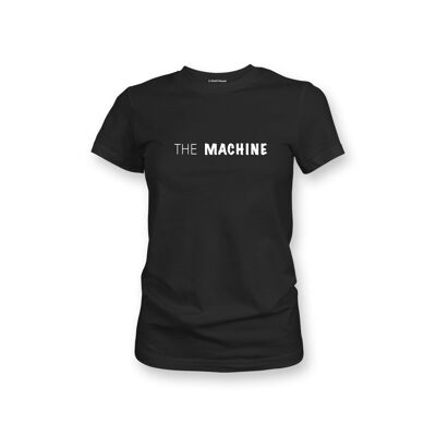 T-SHIRT FEMME - THE MACHINE - Noir