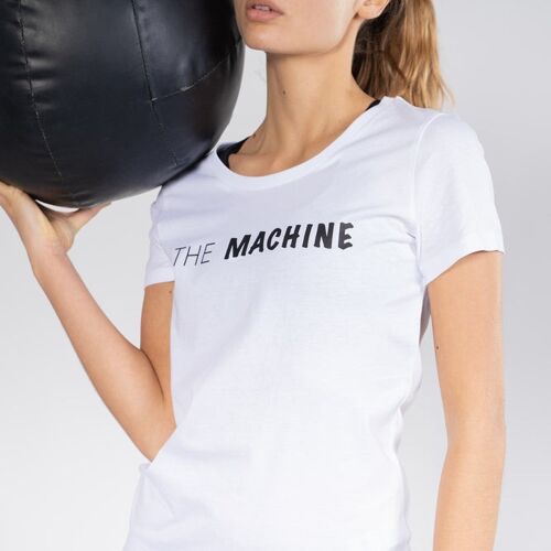 T-SHIRT FEMME - THE MACHINE - Blanc