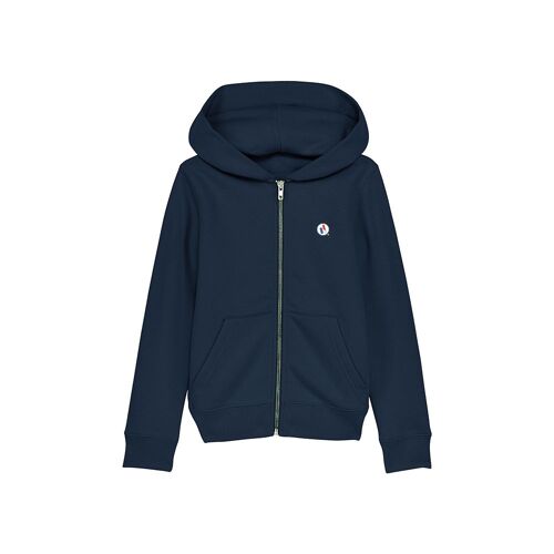 SWEATSHIRT KIDS ZIPPE - Navy