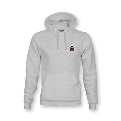 SUDADERA - SKULL - Gris jaspeado Hombre