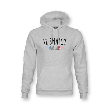 SWEAT-SHIRT - LE SNATCH FRANÇAIS - Gris Chiné