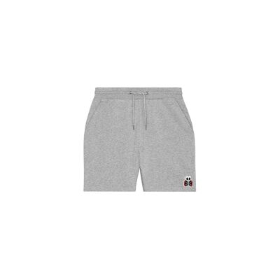 MEN'S ORGANIC COTTON SHORTS - SKULL - Heather Gray