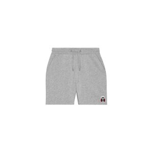 SHORT HOMME COTON BIO - SKULL - Gris Chiné