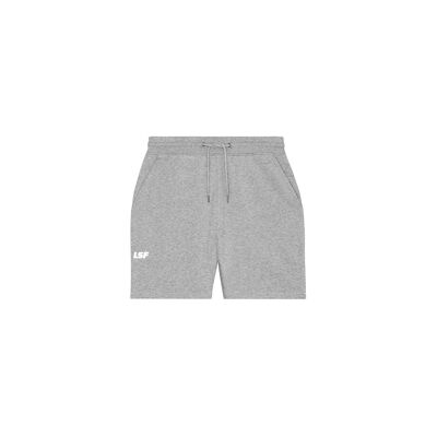 SHORT HOMME COTON BIO - LSF BLANC - Gris Chiné