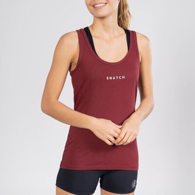 WOMEN'S TANK TOP - SNATCH - Burgundy