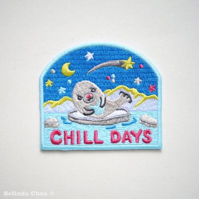 Baby Seal Chill Days Toppe termoadesive