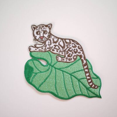 Clouded Leonpard Iron on Patch