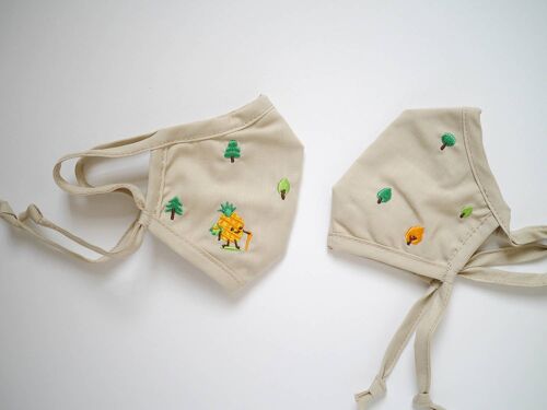 Go wild- Kids embroidered face mask