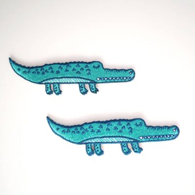 Large Crocodile Iron On Patch