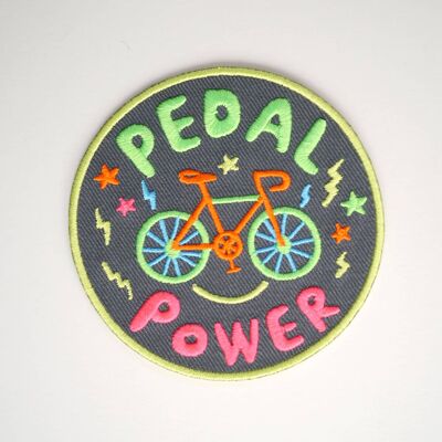 Pedal-Power-Eisen auf Patch