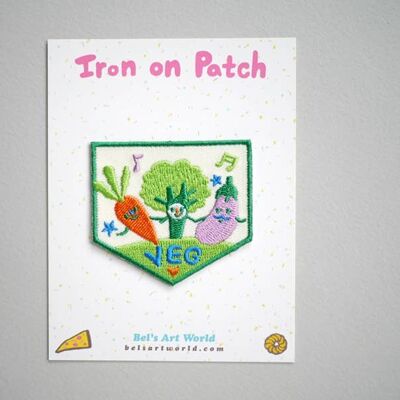 Veg party Iron On Patch
