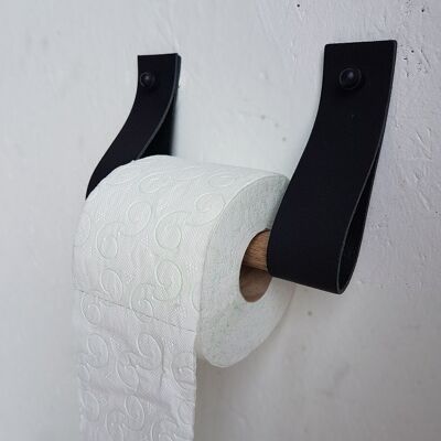 Leren Toilettenpapierhalter - Donkerbruin