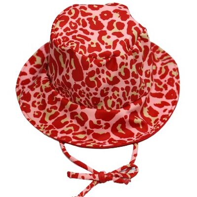 BUCKET HAT mini (animal print red)
