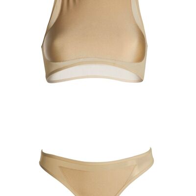 NUDE HIGH NECK   Bottom SizeM