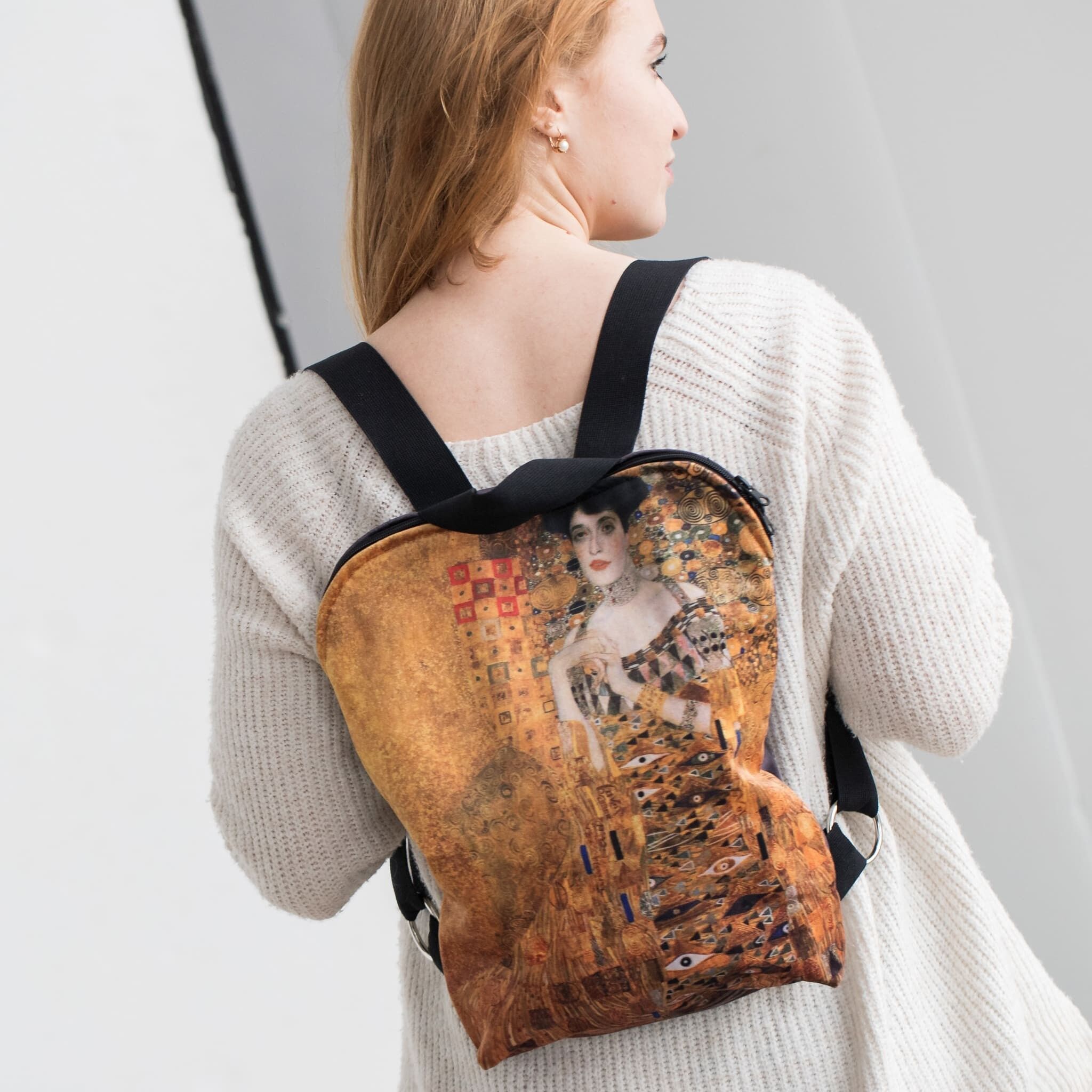 ZAINO MEDIO GUSTAV KLIMT "ADELE" 31 x 38 cm